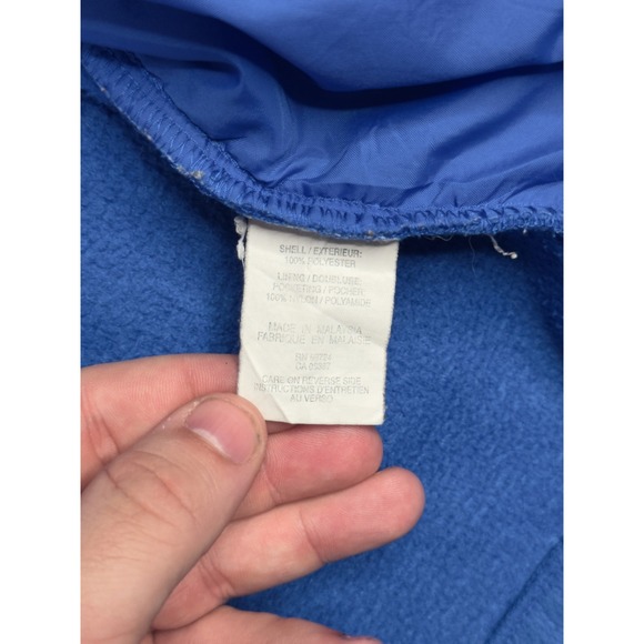 Columbia Blue Fleece Zip Jacket Youth 18/20 Vintage Outdoor Full Zip Warm - Picture 12 of 16